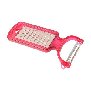 2-in-1 Multifunctional Kitchen Peeler with Grater – Dual Purpose Stainless Steel Vegetable & Fruit Peeler and Grater Tool with Handle – Compact Design for Effortless Slicing, Shredding & Prep Work – 1 Pc