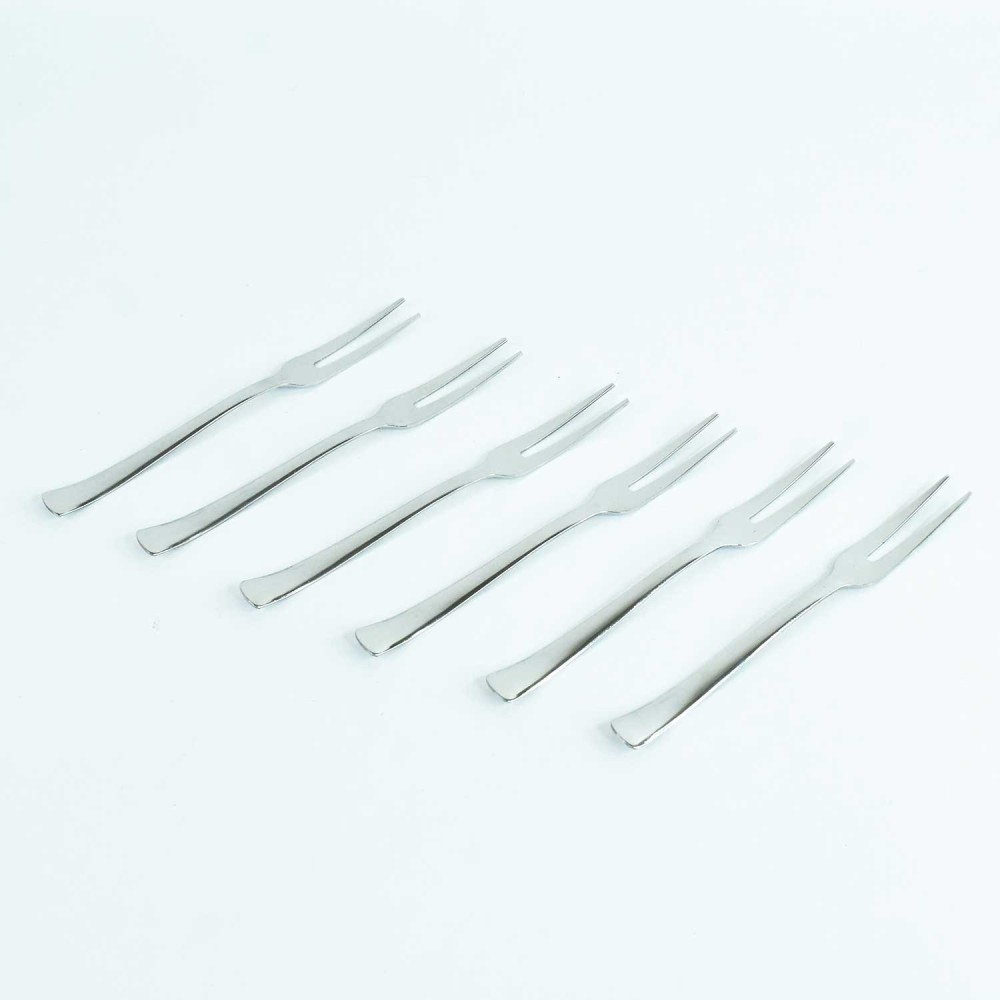 Apex 6 In 1 Stainless Steel Fruit Fork (1 Set)