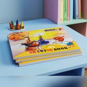 LOYD - PRIME QUALITY Drawing book Yellow Cover with white pages | 30 pages | unruled | 21*29.7 cm size | Pack of 3